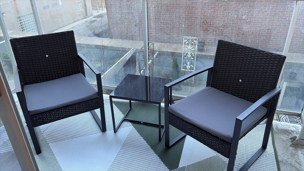 3-Piece Wicker Patio Bistro Set