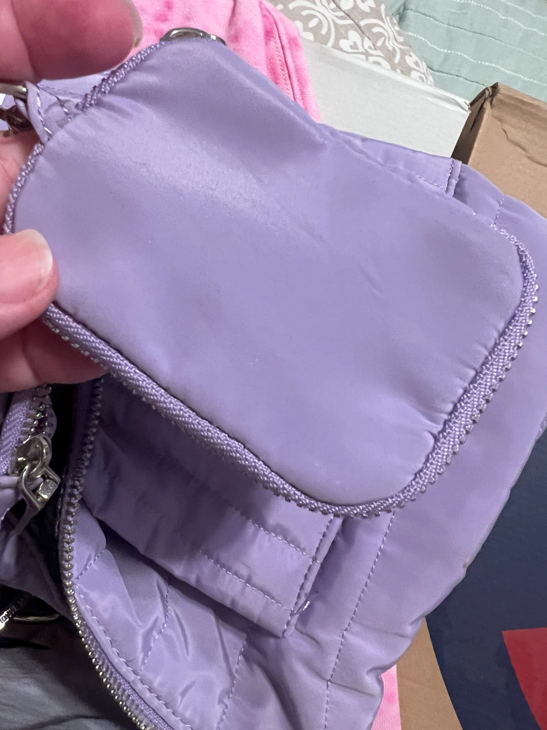 Steve Madden Lavender Quilted Backpack - photo 4