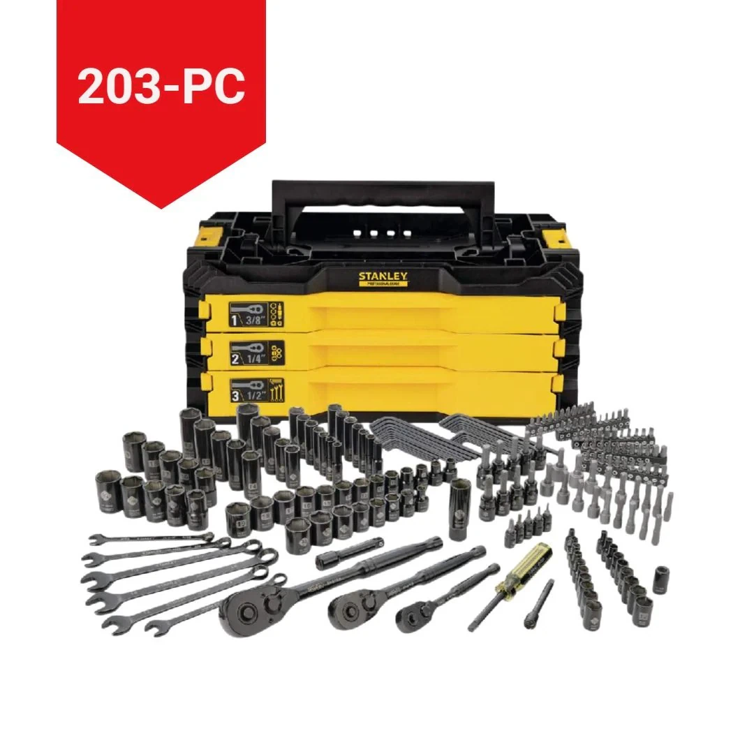 Stanley 203-Piece Professional Grade Socket Set - photo 2