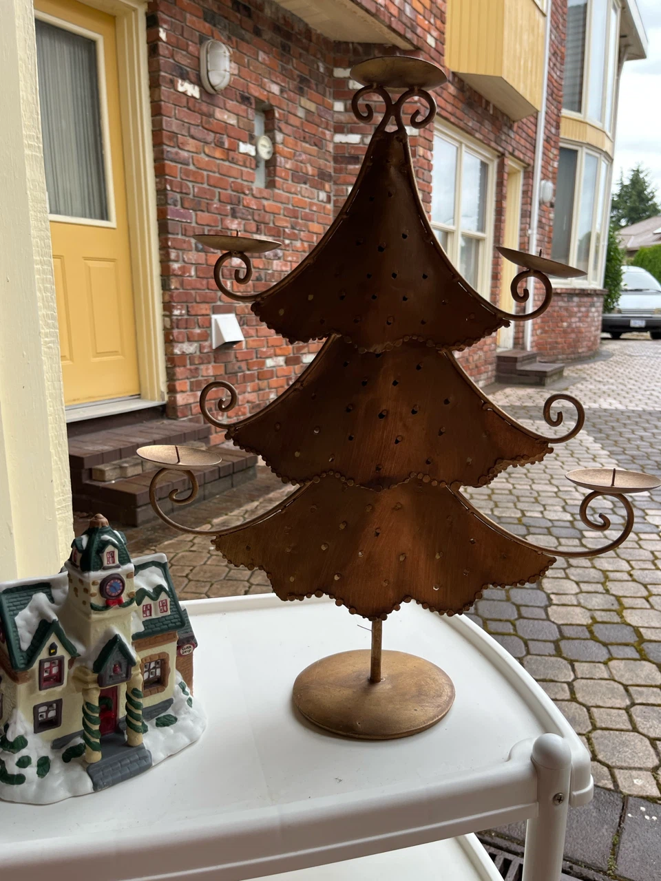 Christmas Tree Taper Candle Holder Stand