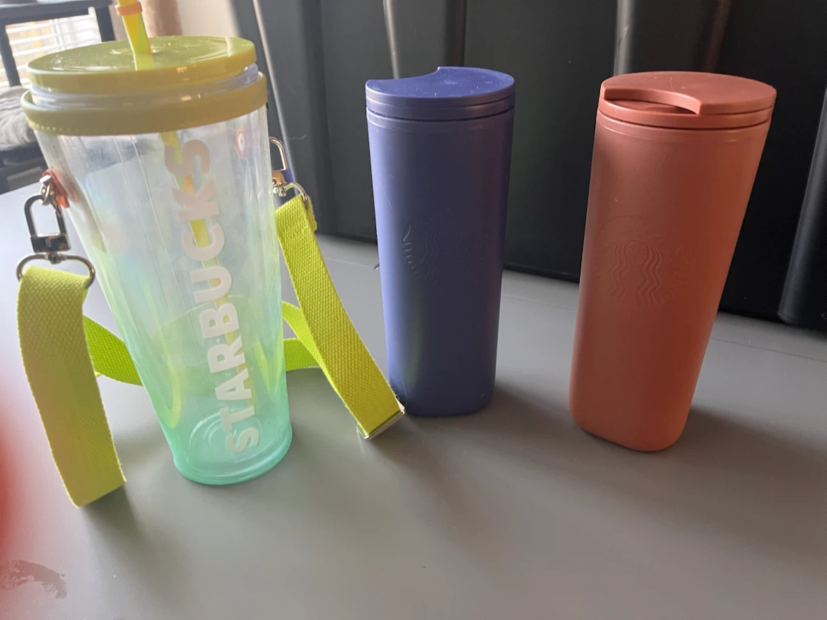 Set of 3 Starbucks Tumblers