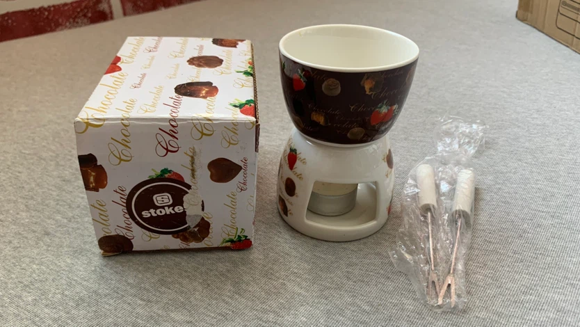 Small Stokes Chocolate Fondue Set
