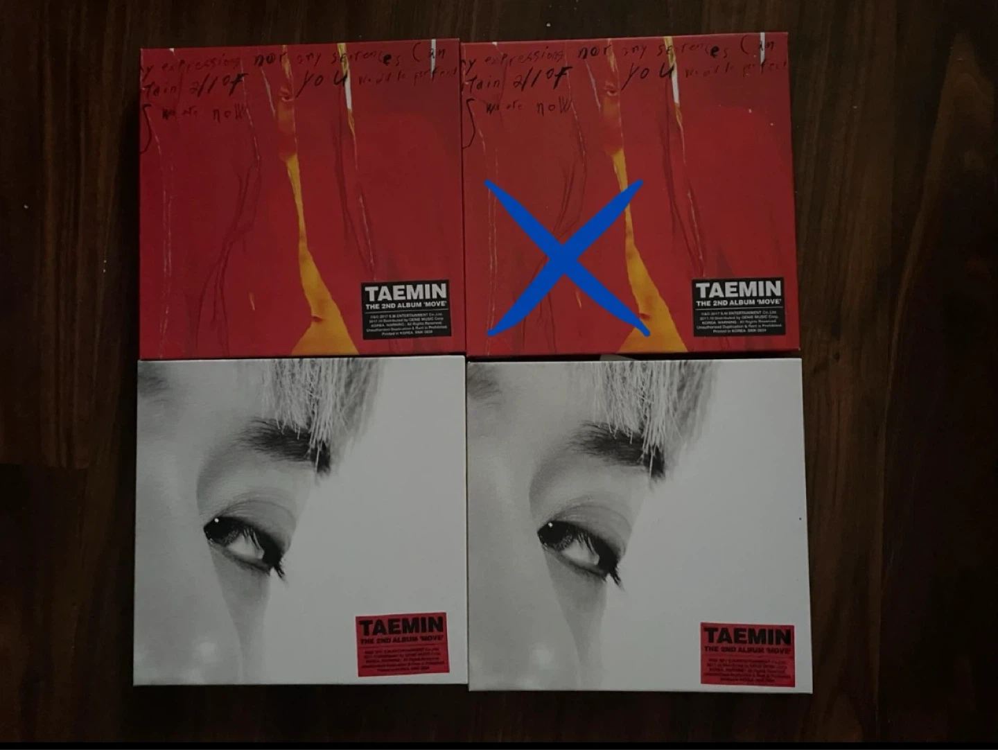 TAEMIN SHINee MOVE Albums with Photocards