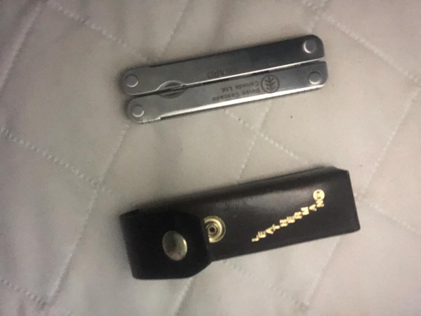 Full Box Set Vintage Leatherman Tool with Leather Sheath