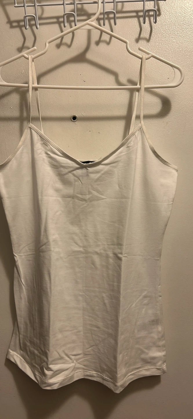 H&M White Basic Cami Top - Size L
