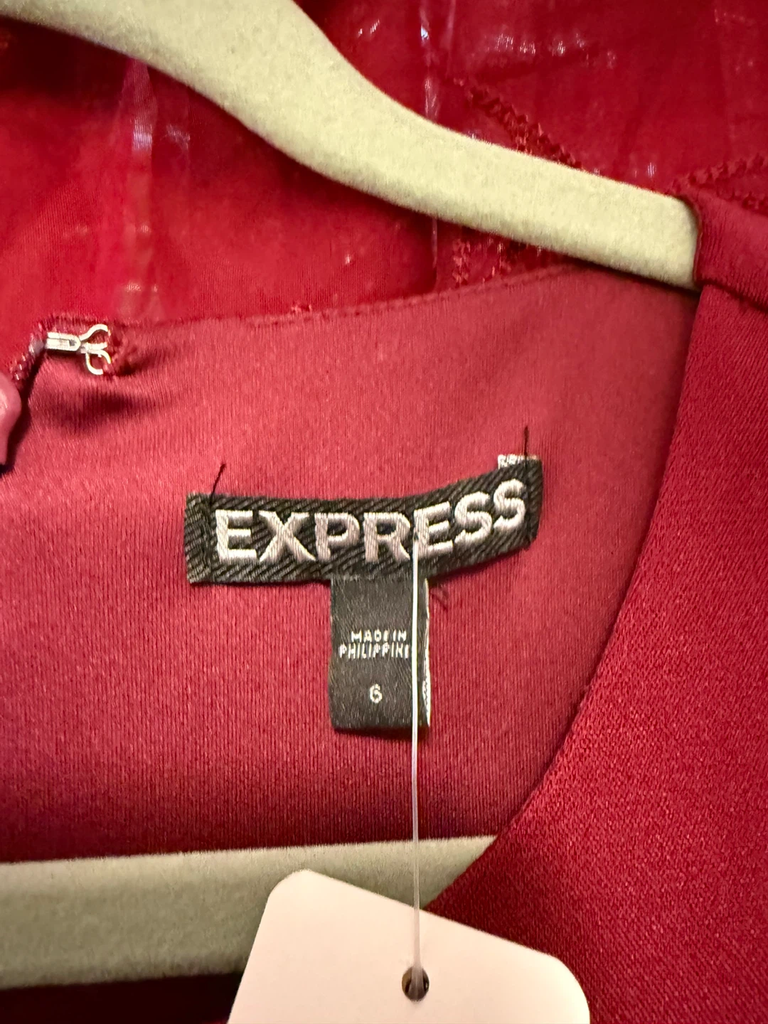 Express Red Fit & Flare Dress Size 6 - photo 3