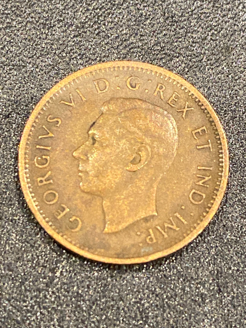 1940 Canadian One Cent Coin