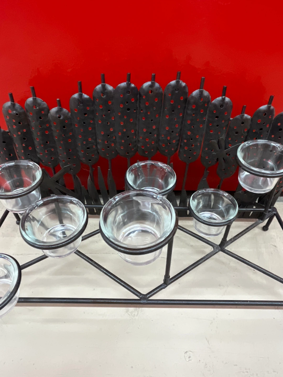 Glass and Metal Votive Candle Holder - photo 3