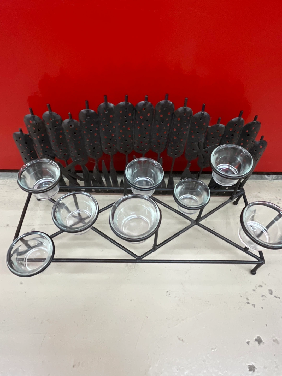 Glass and Metal Votive Candle Holder - photo 4