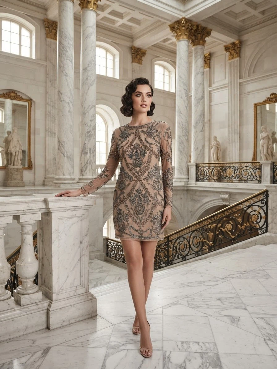 Prelude Beaded Dress Size 10