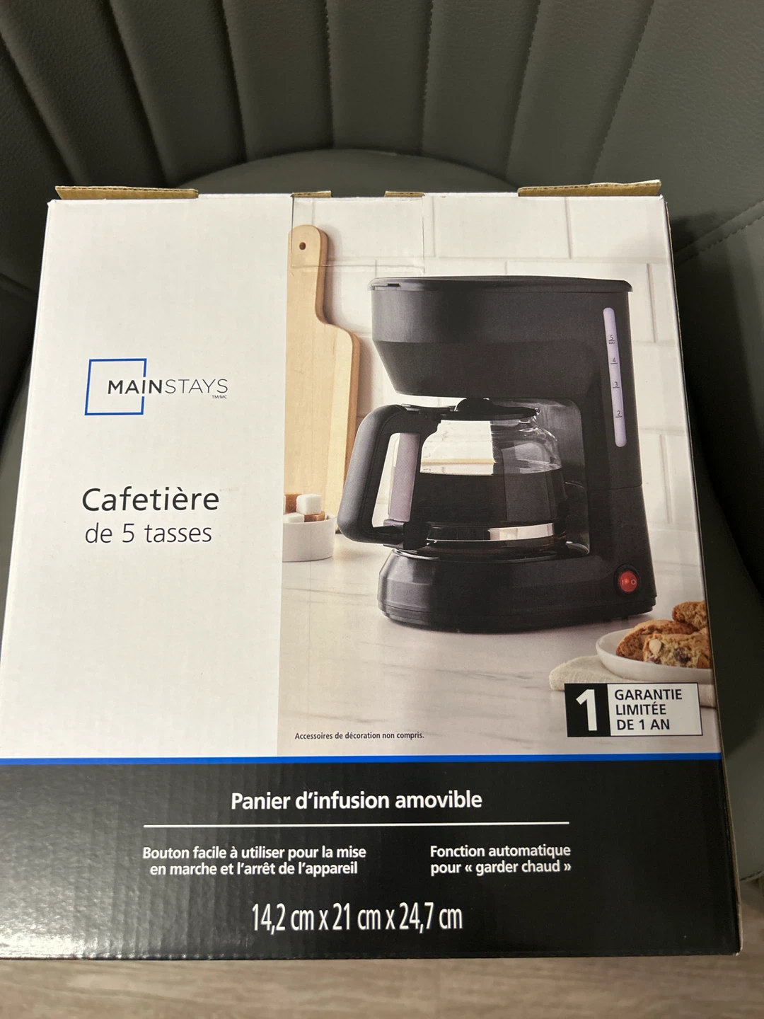 Mainstays 5-Cup Coffee Maker