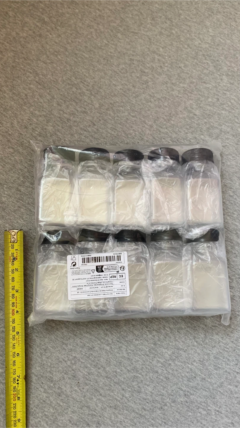 10 Pack Plastic Juice Bottles with Caps