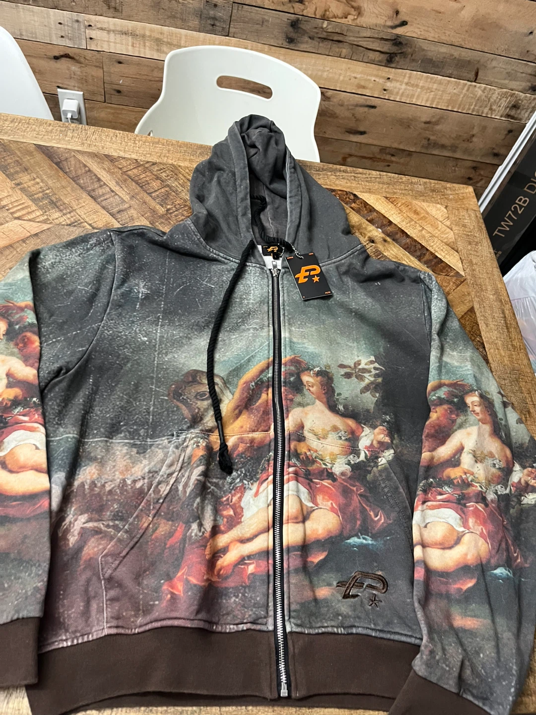 Full-Zip Hoodie Renaissance art print