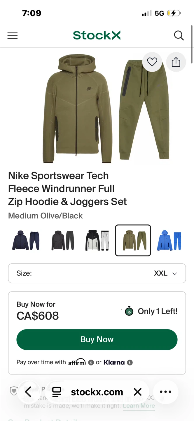 Nike Sportswear Tech Fleece Hoodie & Joggers Set