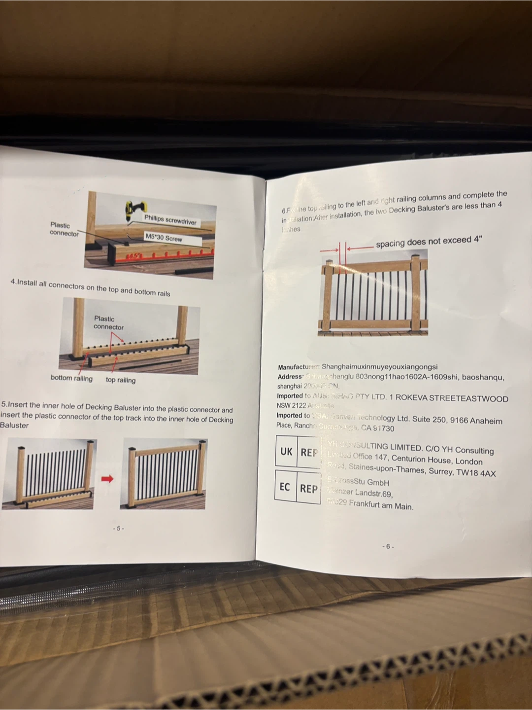 Vevor Decking Baluster Set