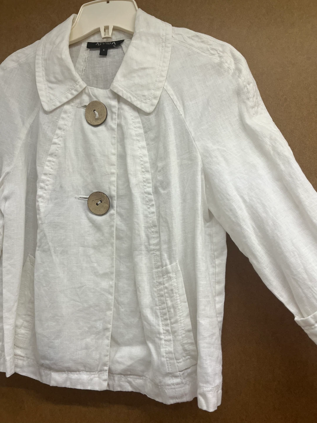 Arvida White Linen Jacket - photo 2
