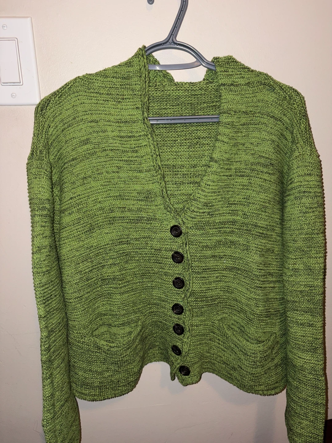 Green Knit Cardigan