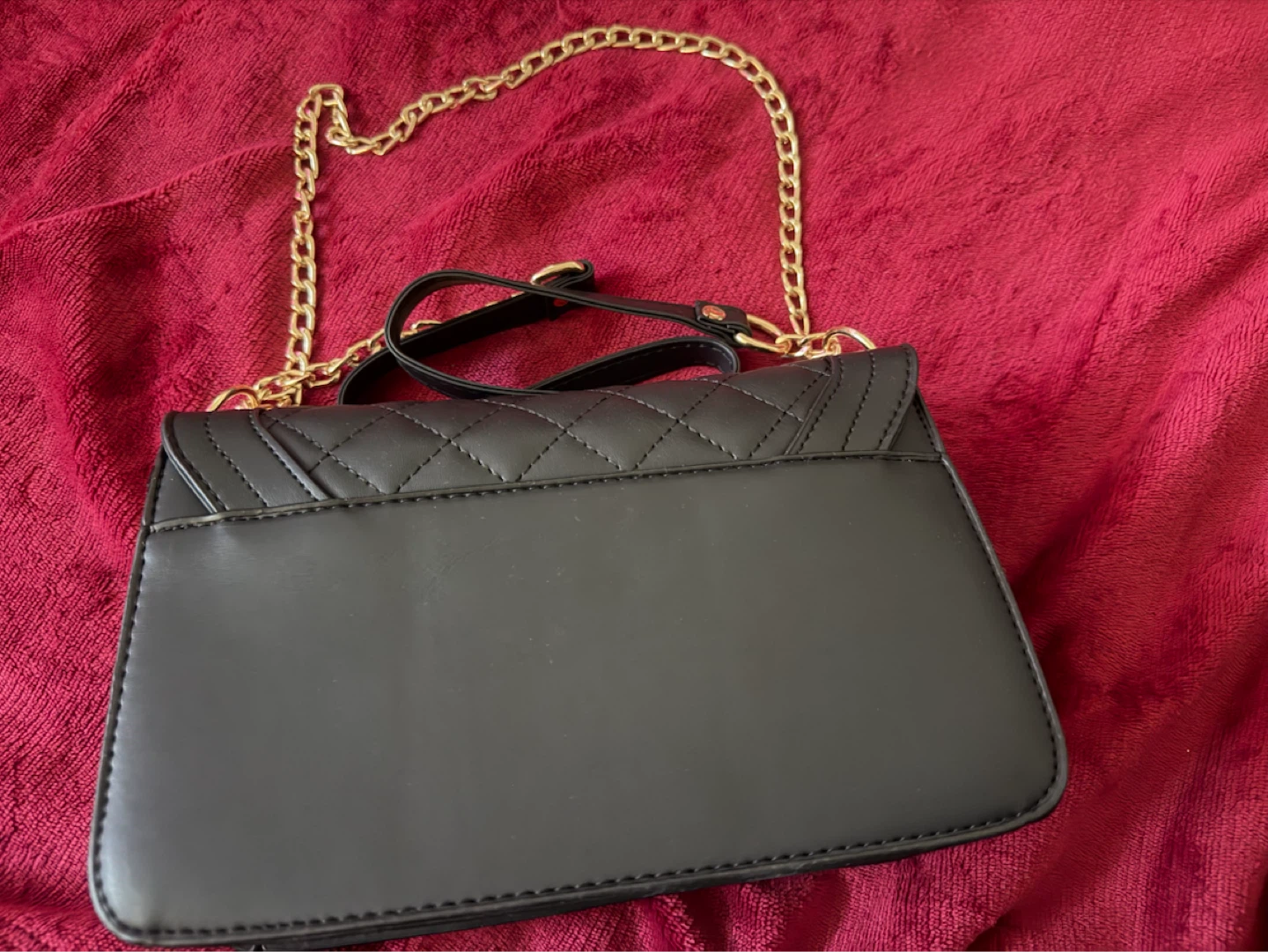 Black Quilted Crossbody Bag - photo 3