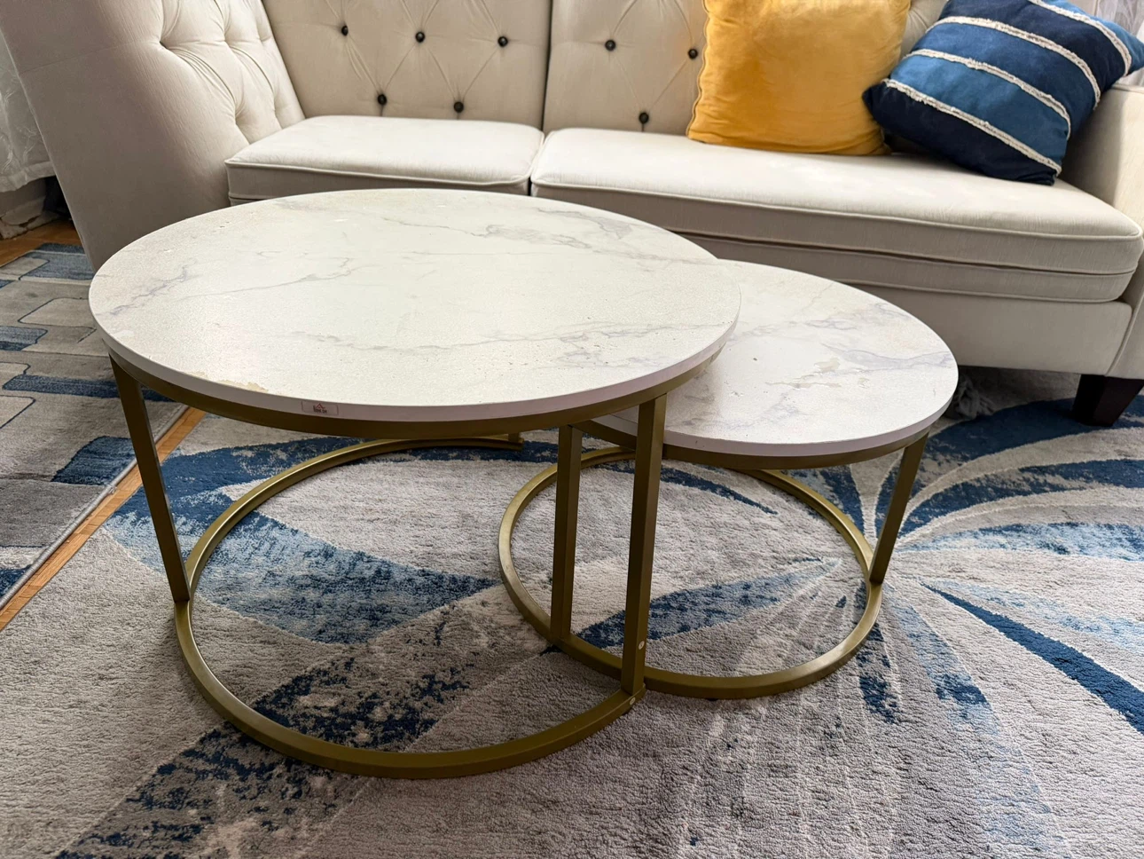 Set of two nesting coffee tables - photo 3