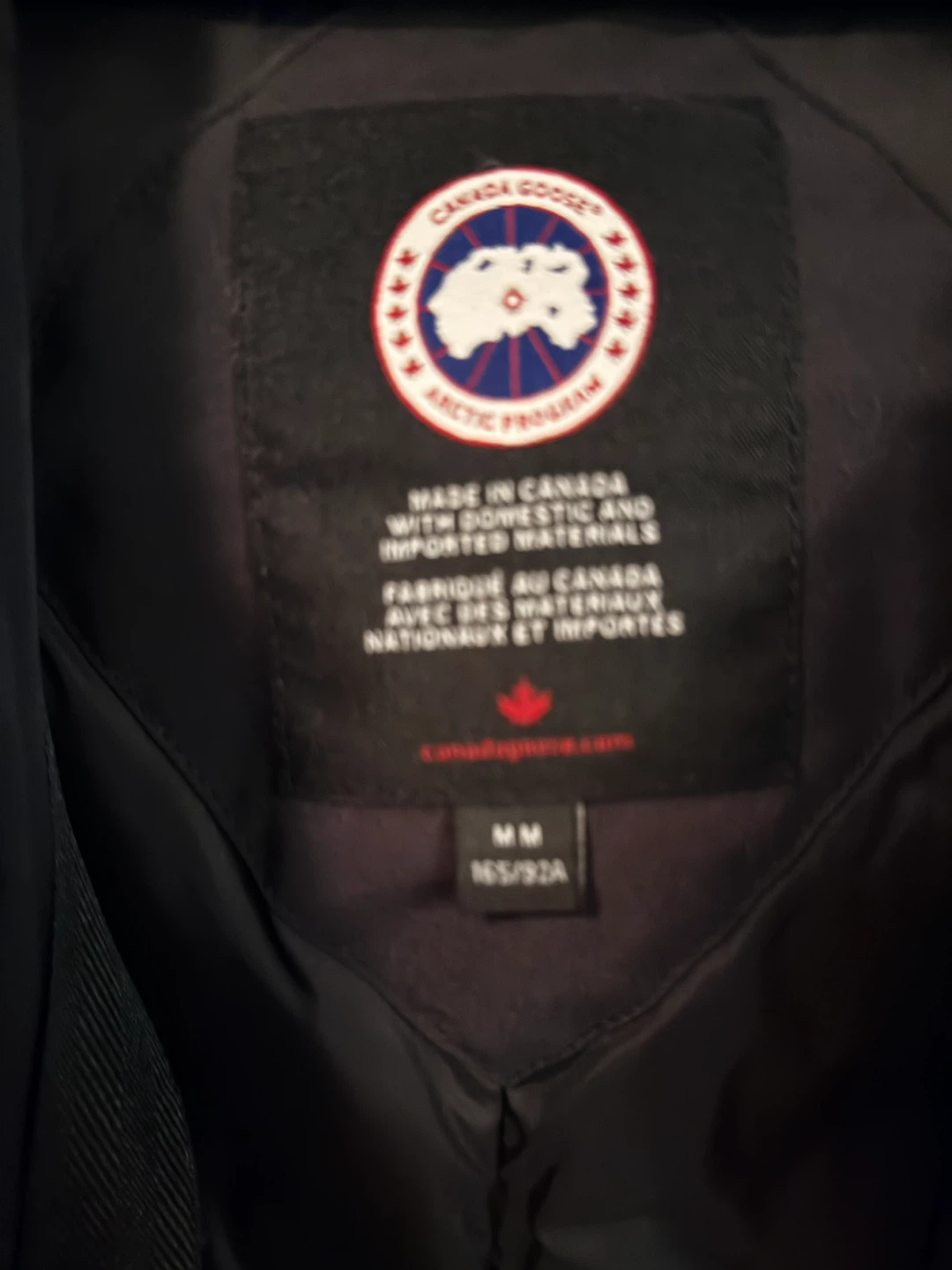 Pristine Canada Goose Rossclair Parka Navy - photo 4