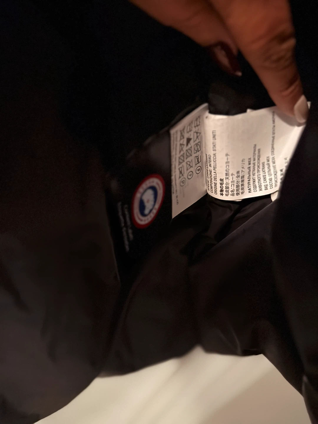 Pristine Canada Goose Rossclair Parka Navy - photo 5