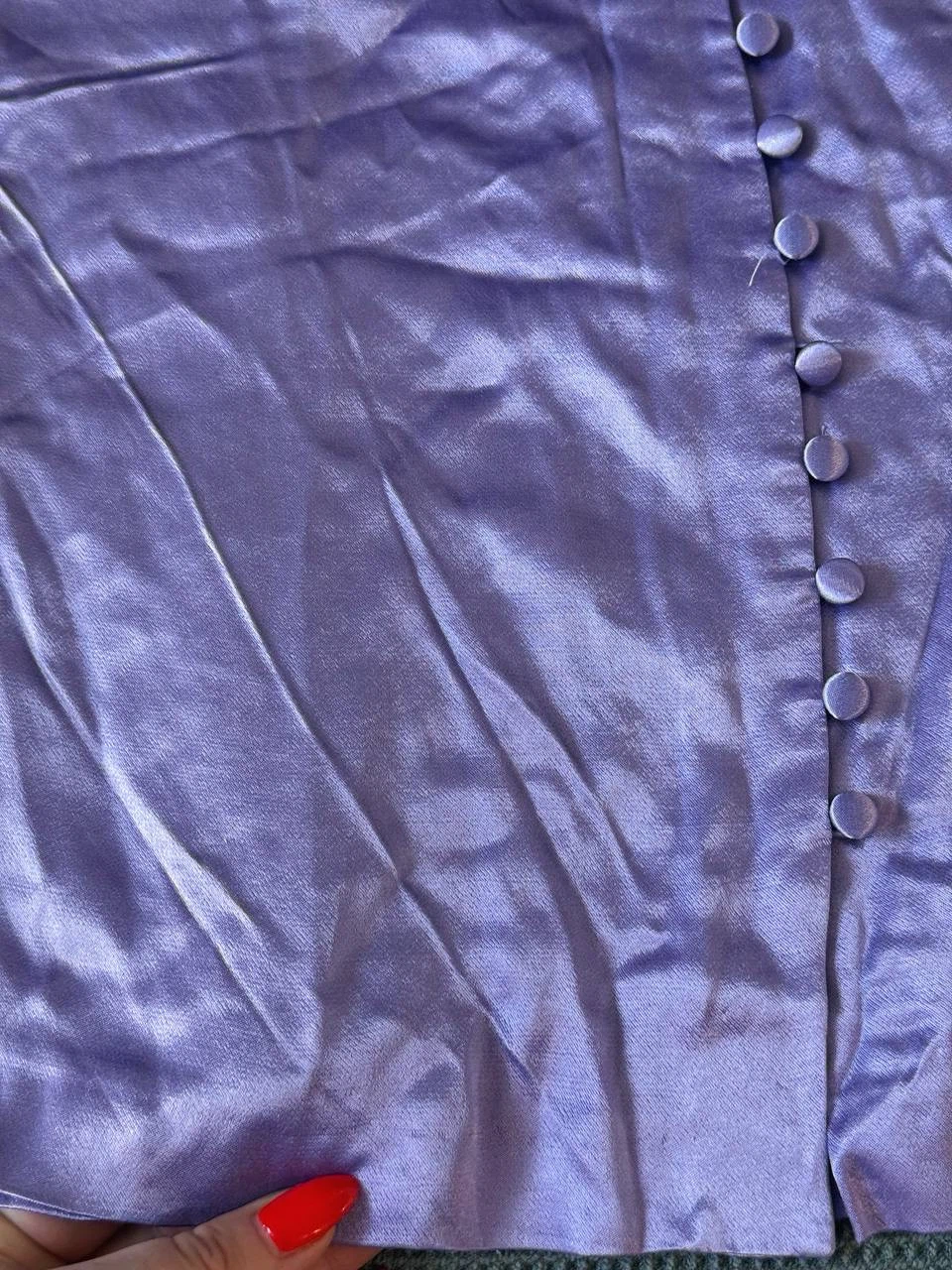ZARA Lavender Viscose Mini Skirt – Size S - photo 5