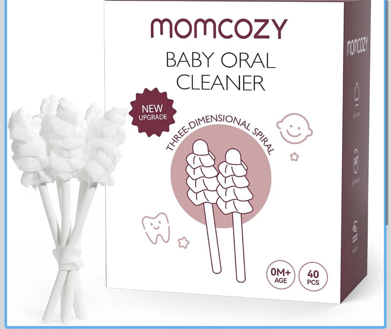 Momcozy Baby Oral Cleaner Sponges - 29 pcs - photo 2