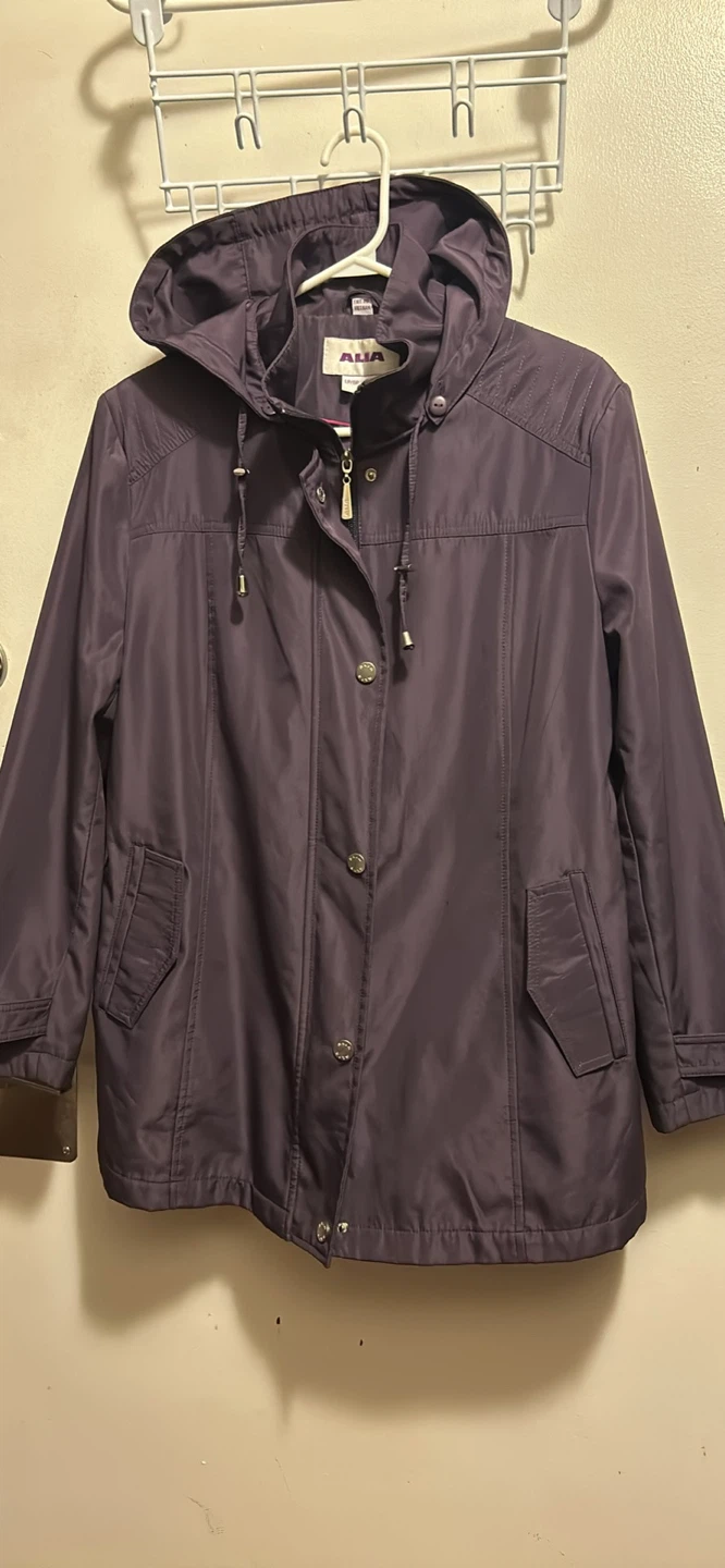Alia Hooded Purple Jacket