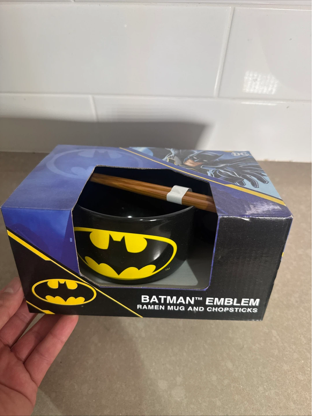 Batman Emblem Ramen Mug and Chopsticks - photo 5