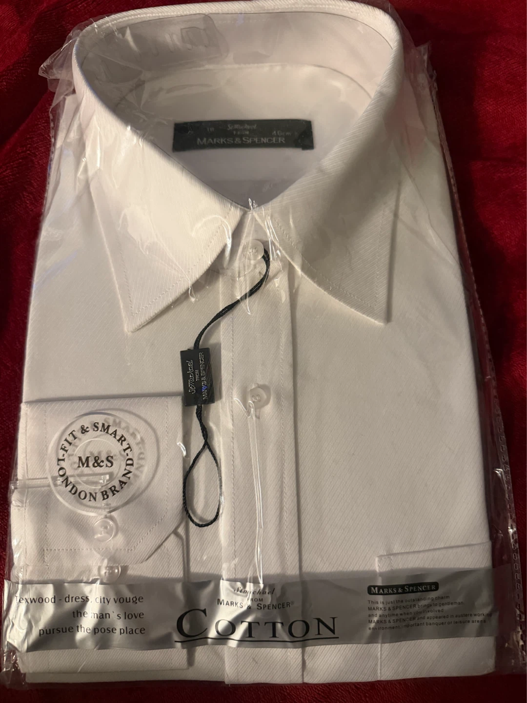 Marks & Spencer Mens White Dress Shirt - photo 3