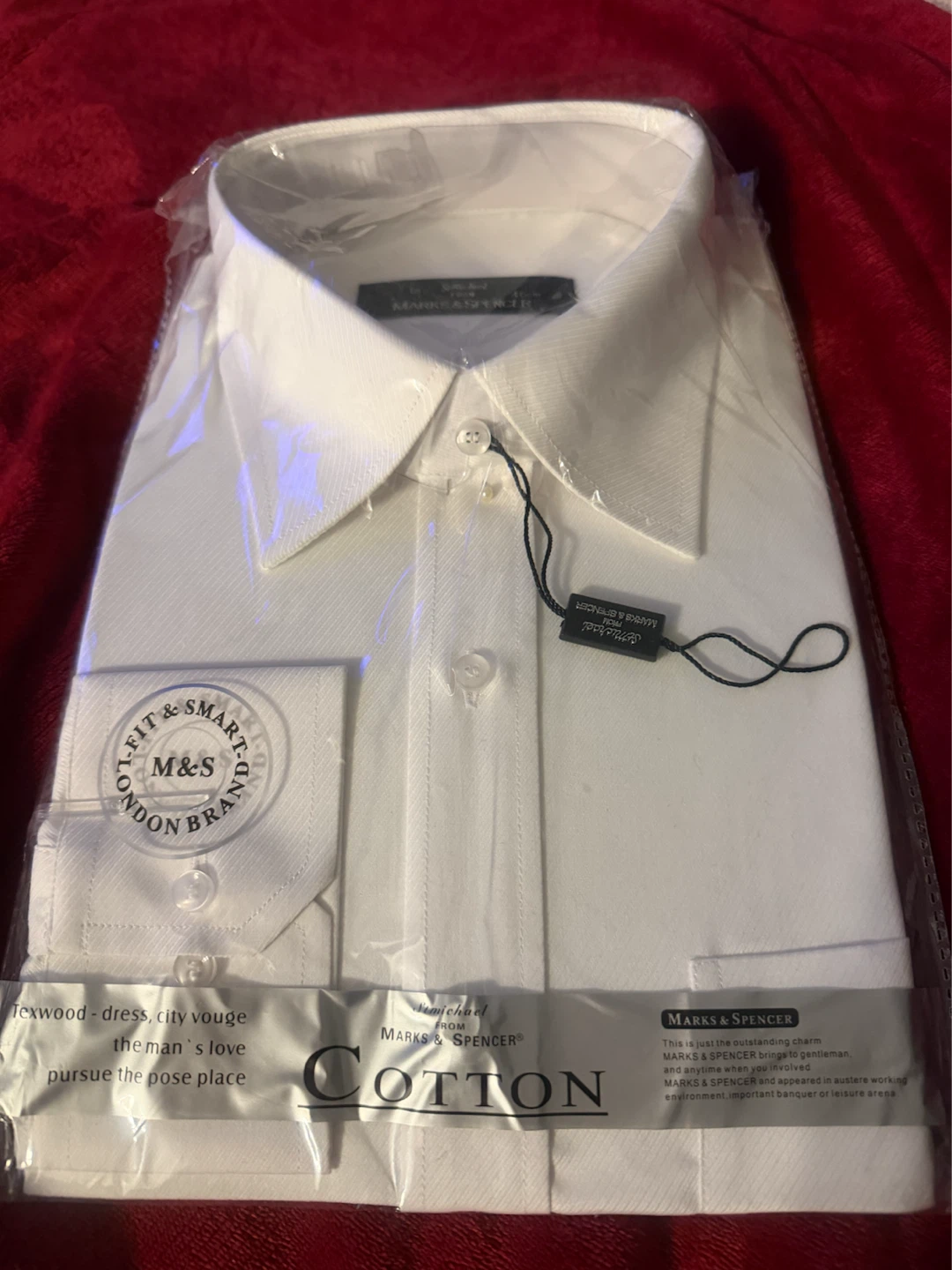 Marks & Spencer Mens White Dress Shirt