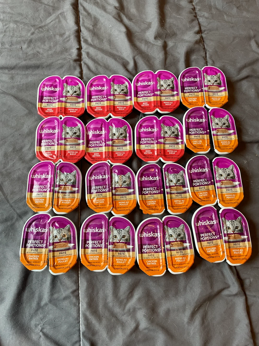 16 Packs = 32 Portions Whiskas Wet Cat Food Lot
