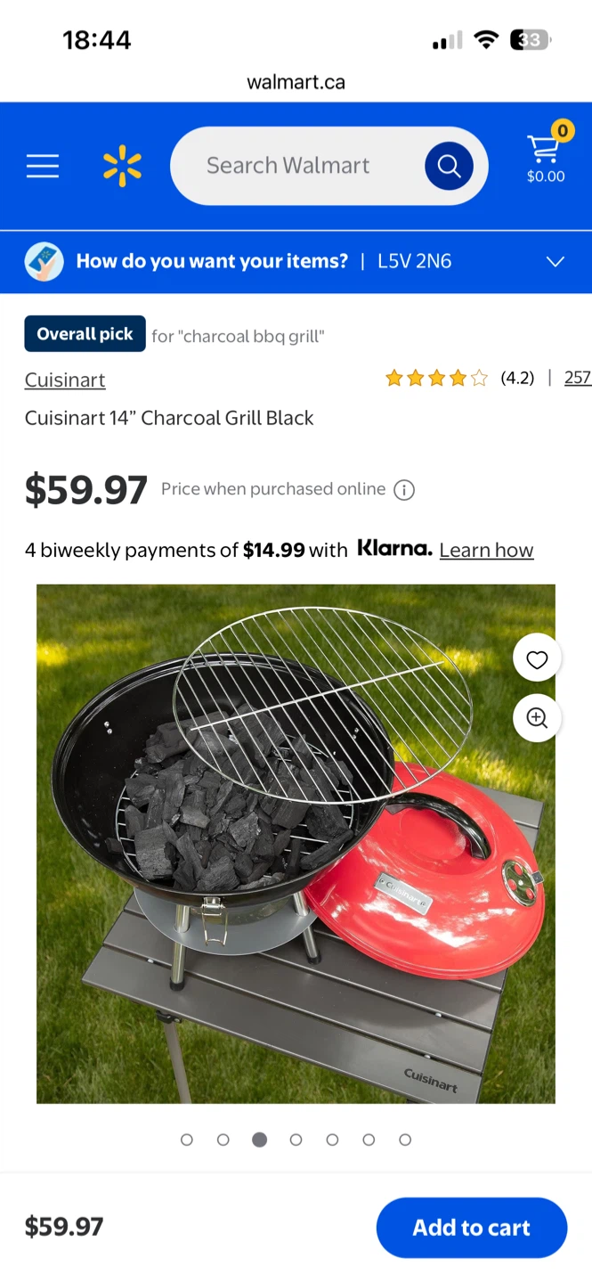 Cuisinart 14” Charcoal Grill - photo 4
