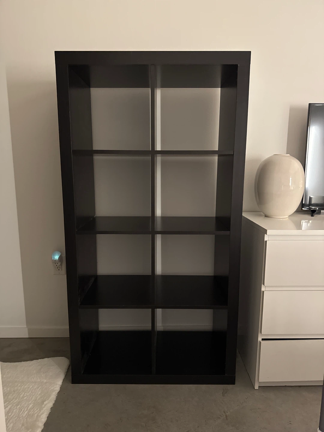 IKEA Kallax 8-Cube Shelving Unit - Black