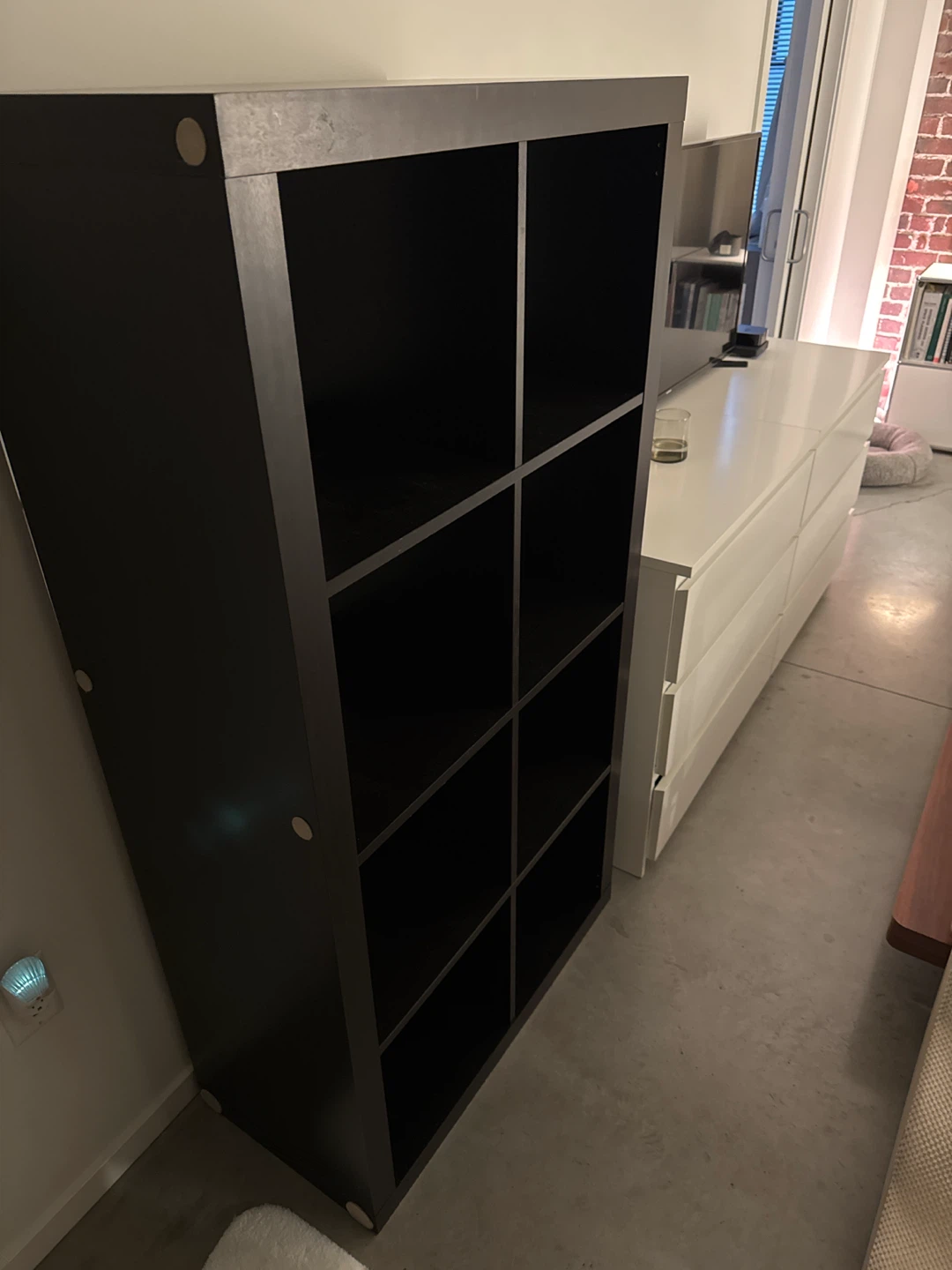 IKEA Kallax 8-Cube Shelving Unit - Black - photo 2