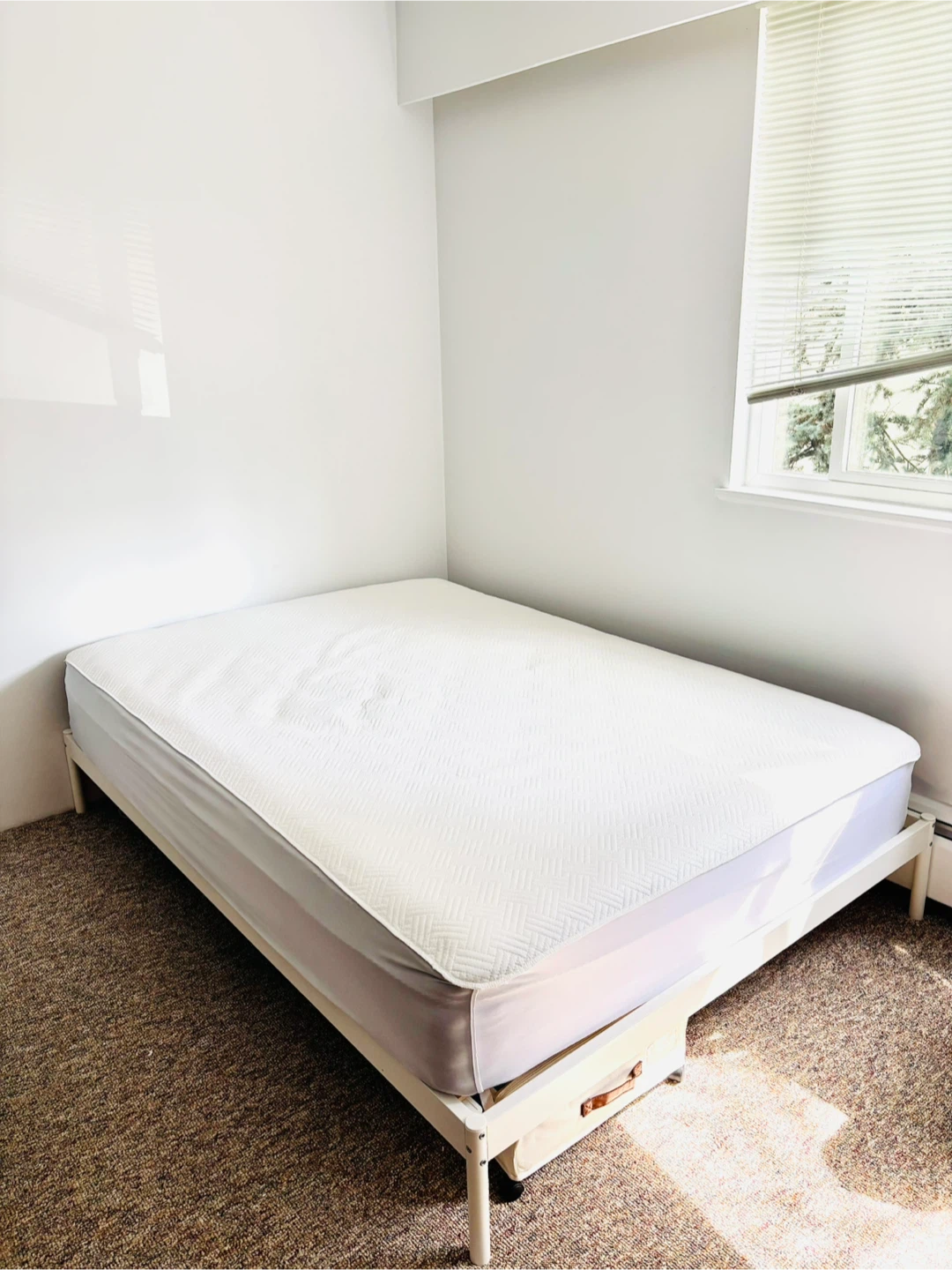 Double mattress + bed frame + protector, FREE - photo 3