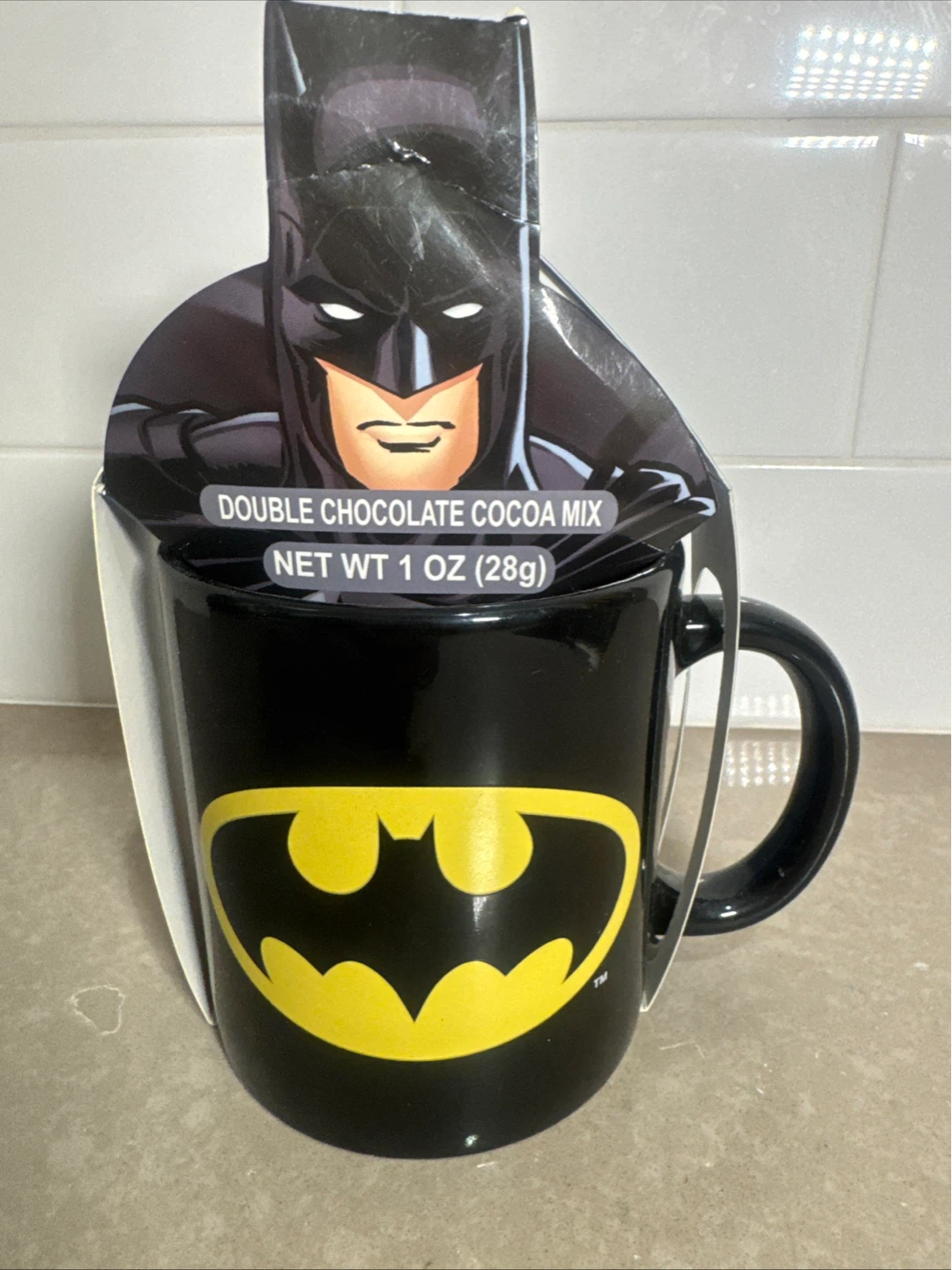 Batman Mug with Cocoa Mix