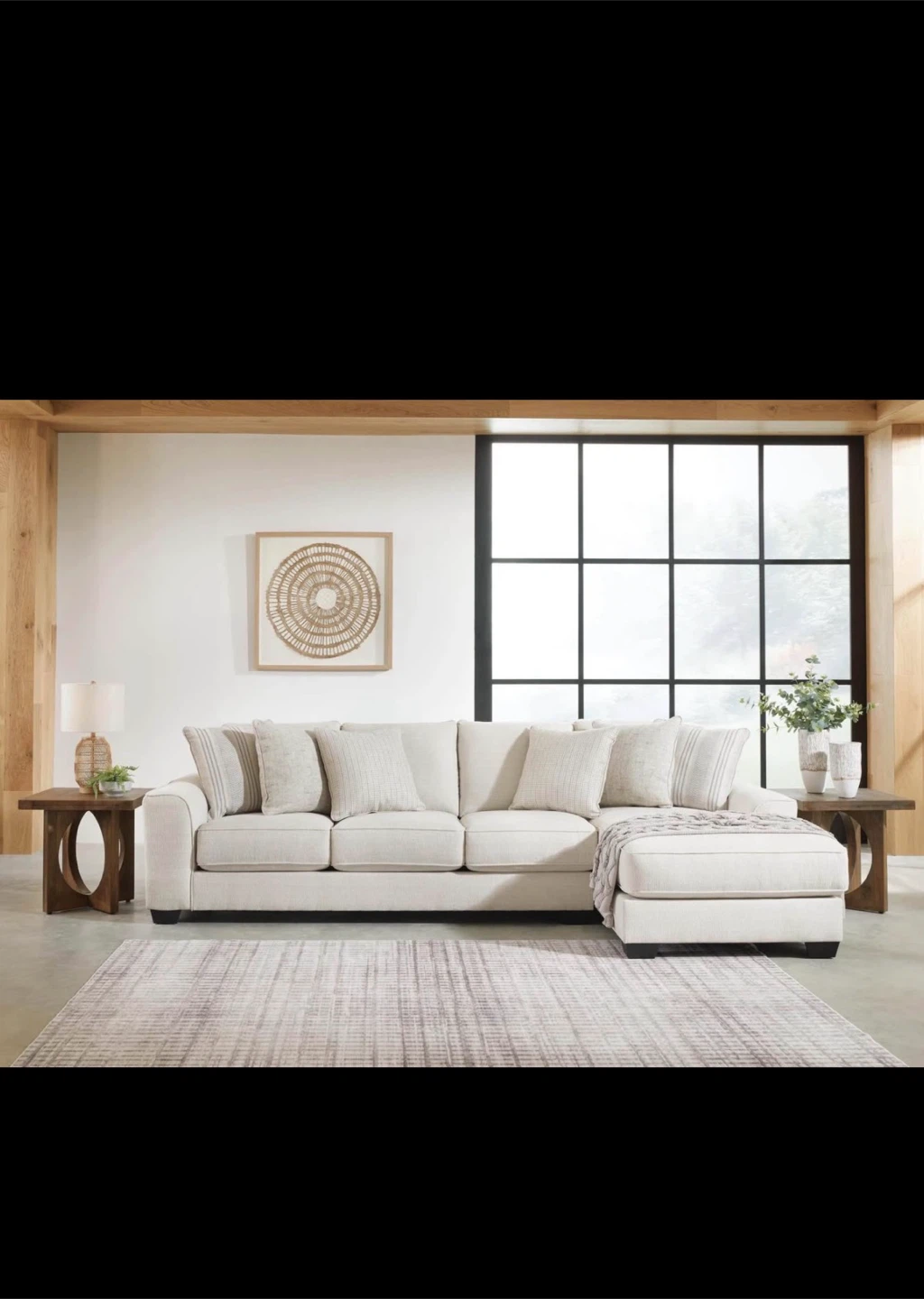 Large Off-White Sectional Sofa - photo 3