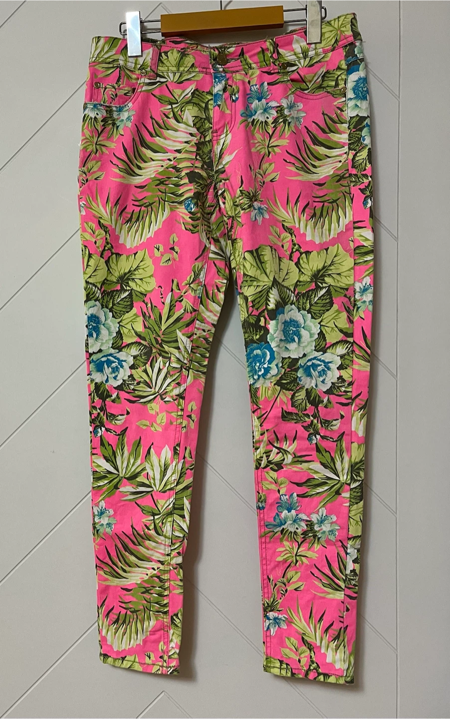 Denim Co. Tropical Floral Ankle Grazer Pants - photo 2