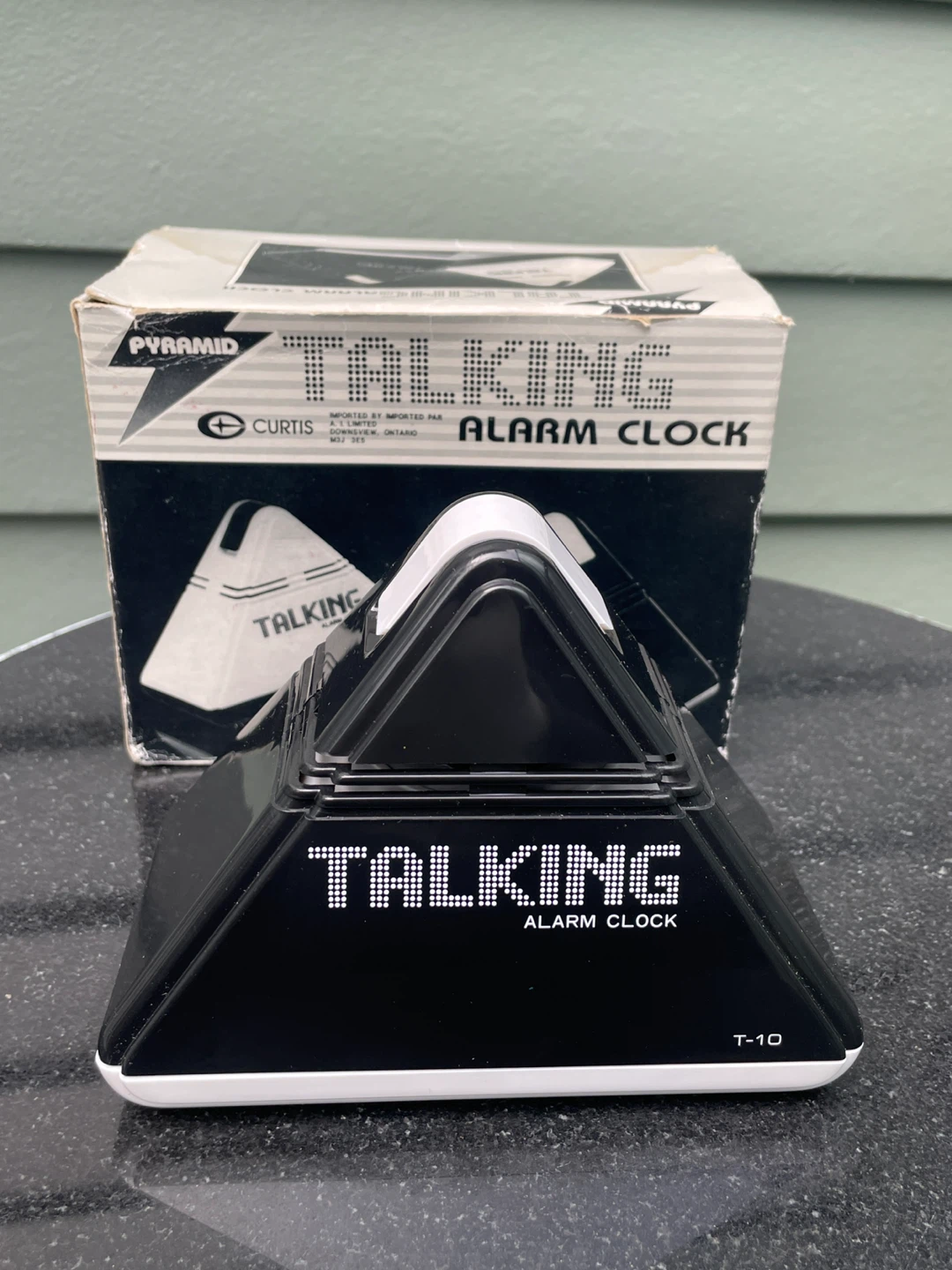 Curtis Pyramid Talking Alarm Clock T-10