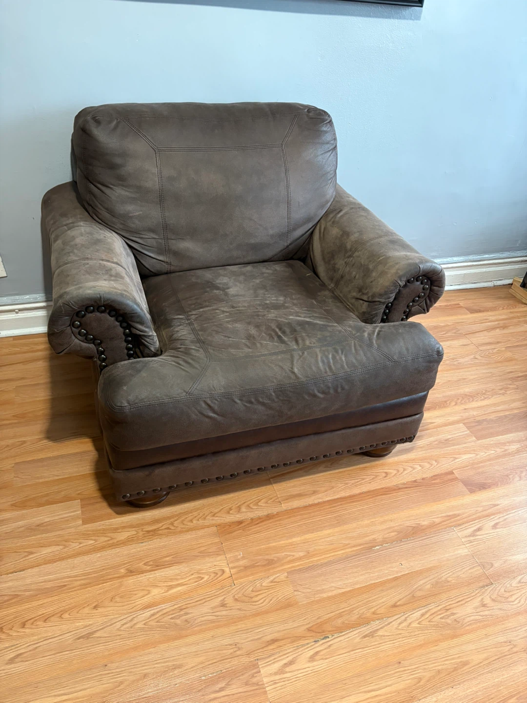 Brown Leather Armchair