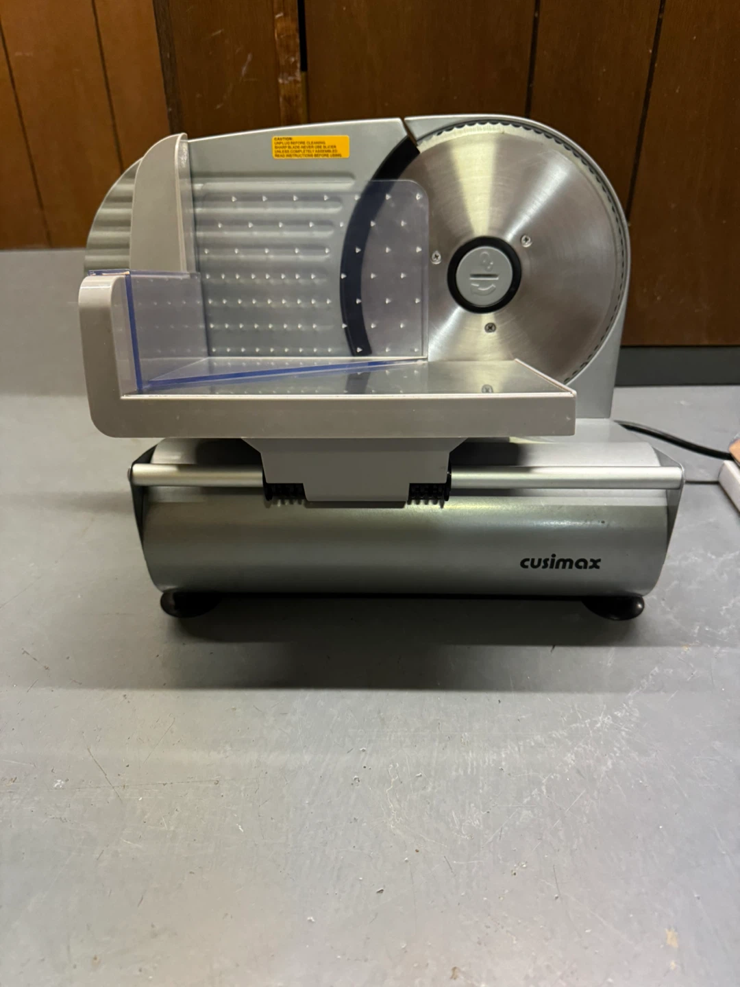 CUSIMAX 200W Electric Meat Slicer - photo 2