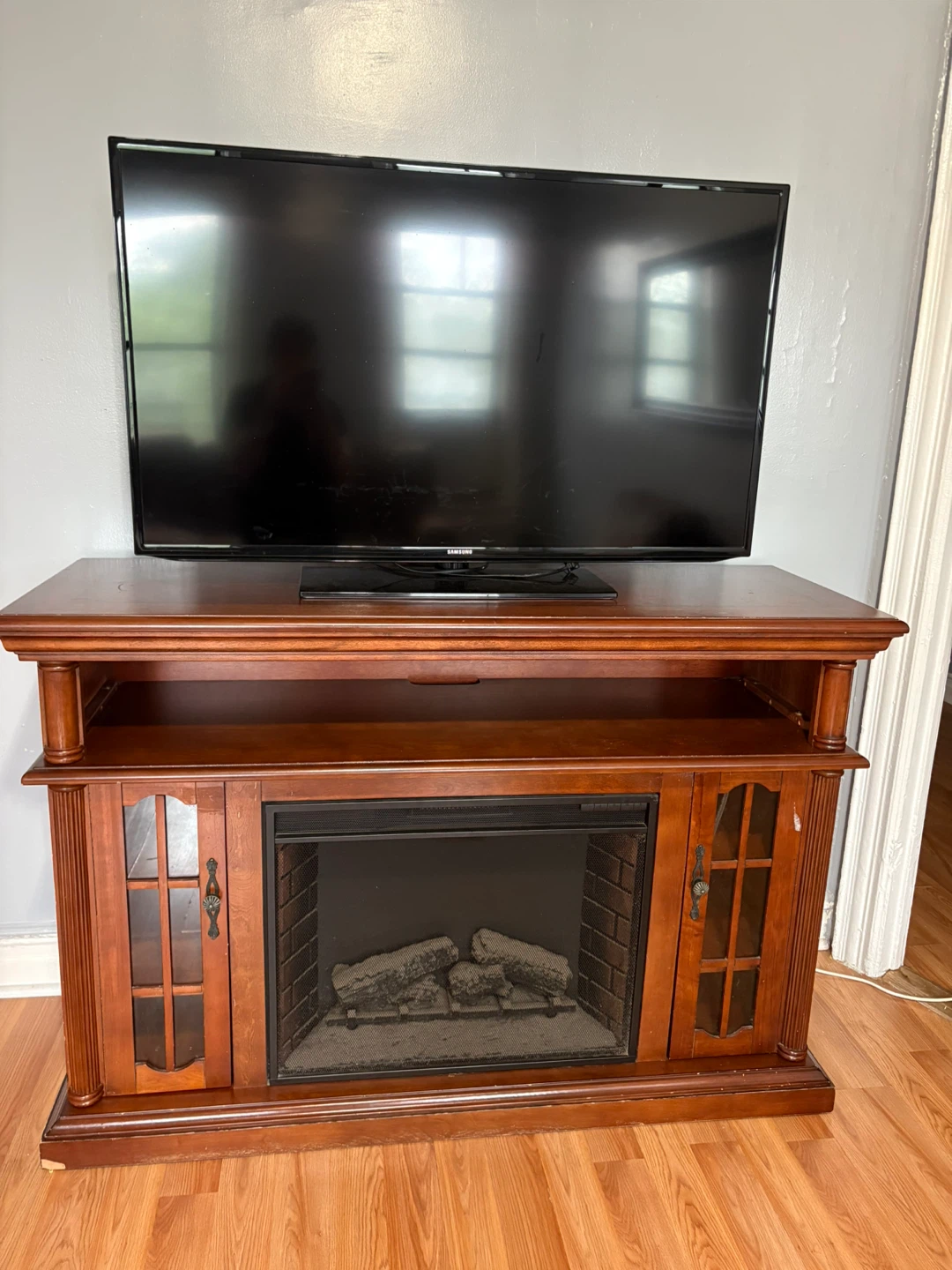 Electric Fireplace Media Console chimenea buen estado