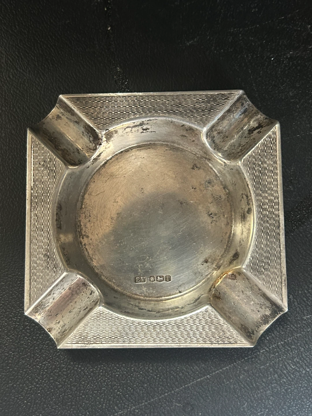 Vintage English Sterling Silver Ashtray