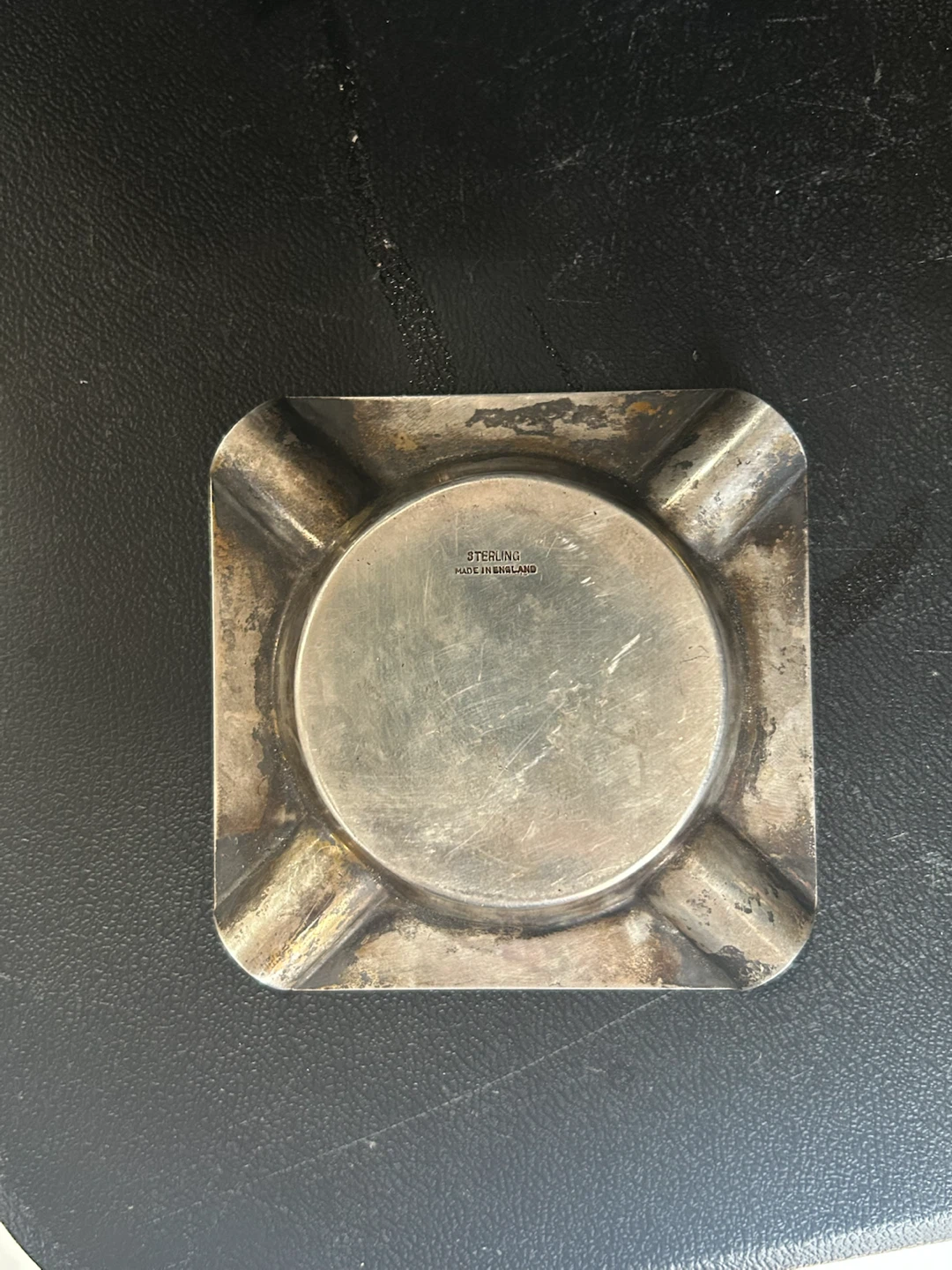 Vintage English Sterling Silver Ashtray - photo 4