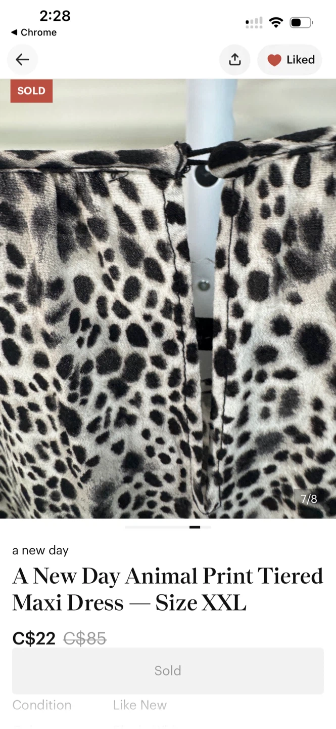A New Day Animal Print Tiered Maxi Dress - photo 2
