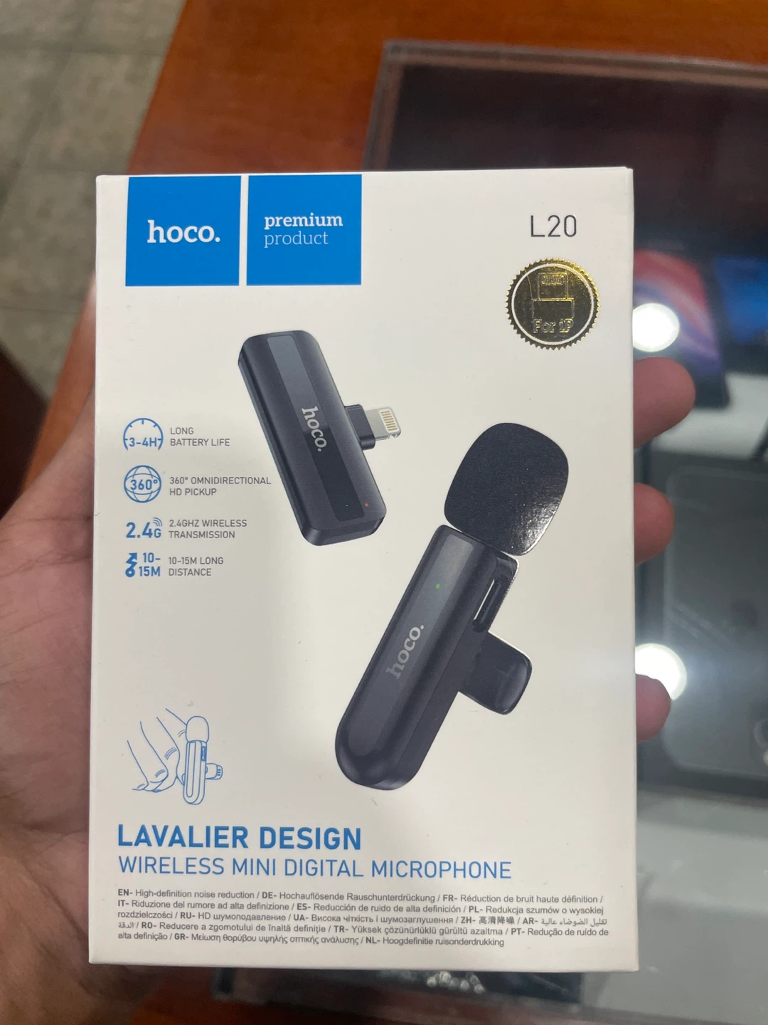 Hoco L20 Wireless Mini Lavalier Microphone