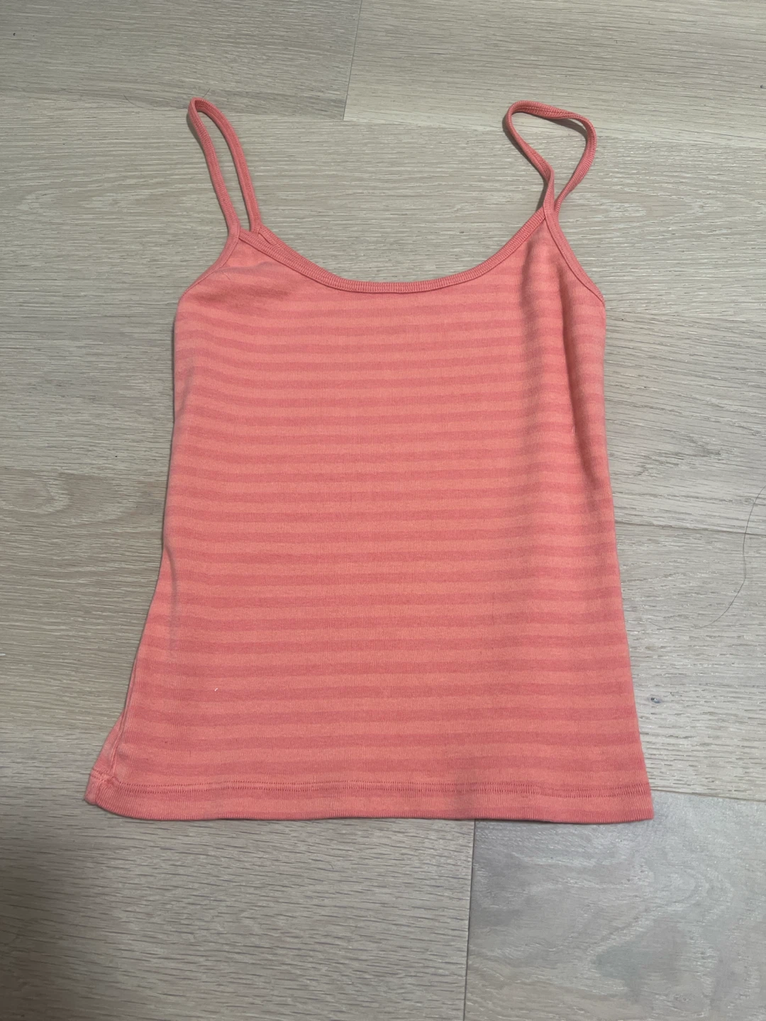 Brandy melville Coral Pink Striped Tank Top