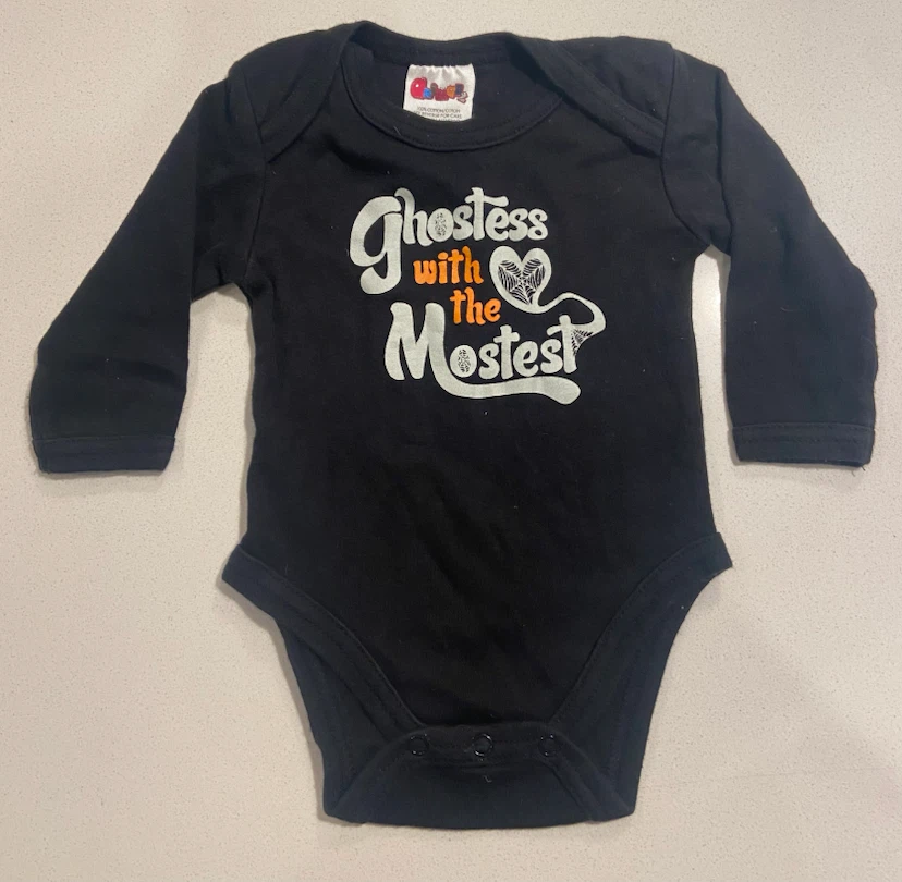 Halloween Long Sleeve Cotton Baby Bodysuit - 3-6M