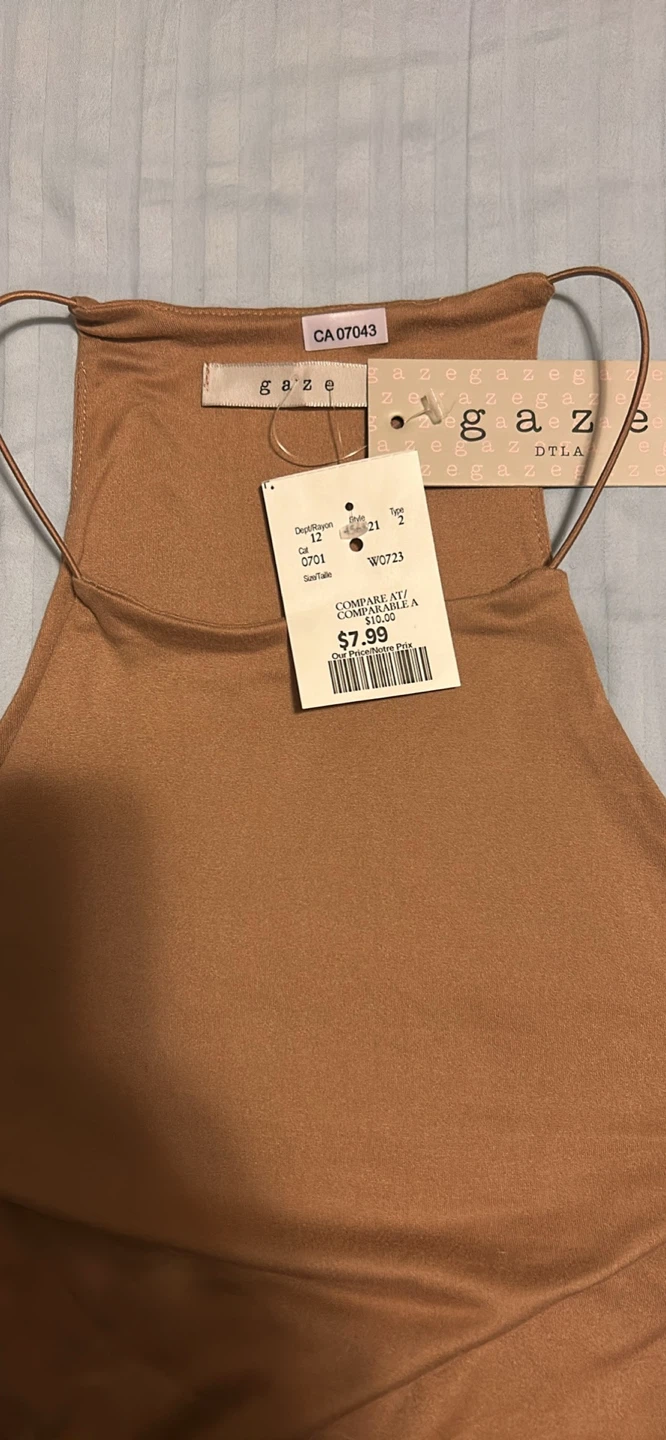 Gaze Tan Halter Neck Top - photo 2